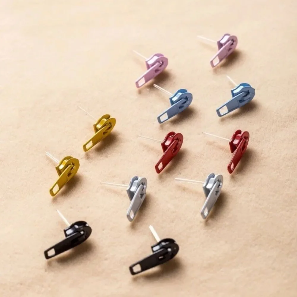 3for$20 HUGE DEAL. 6pairs Colorful Zipper Stud Earrings